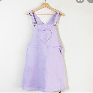 Blackheart light purple overall dress